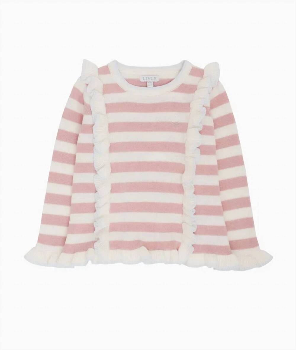 NEW LIVLY kids' phoebe sweater in pink